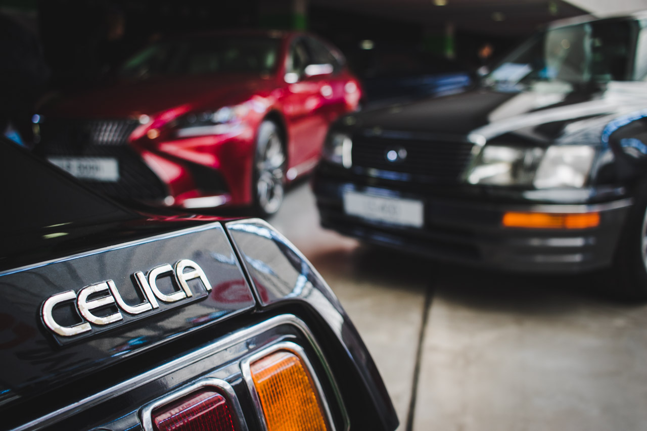 Auto Nostalgia 2018 Klasyczna Toyota Celica w czasie targów samochodów zabytkowych Auto Nostalgia 2018