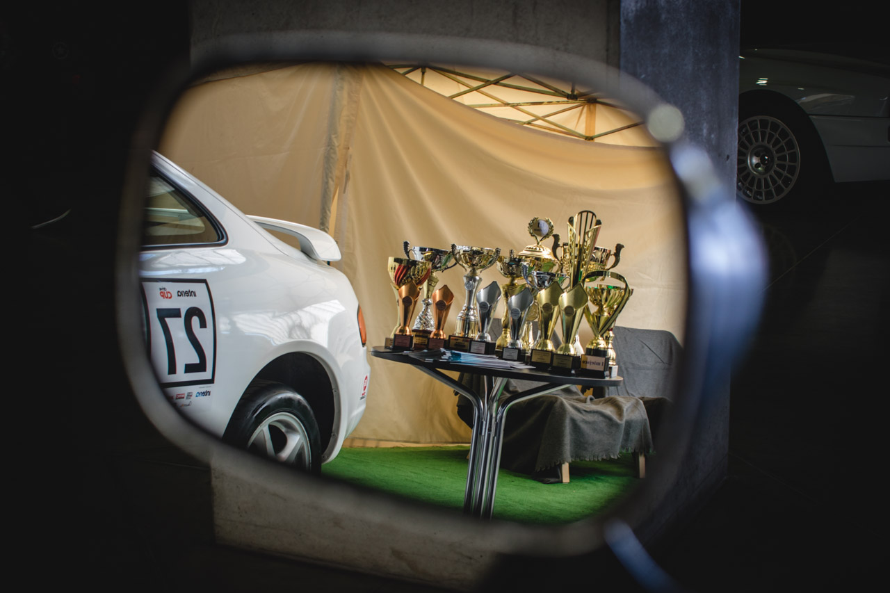 Auto Nostalgia 2018 Toyota Team Classic Celica GT Puchary zdobyte przez Toyota Team Classic zaprezentowane na targach Auto Nostalgia 2018