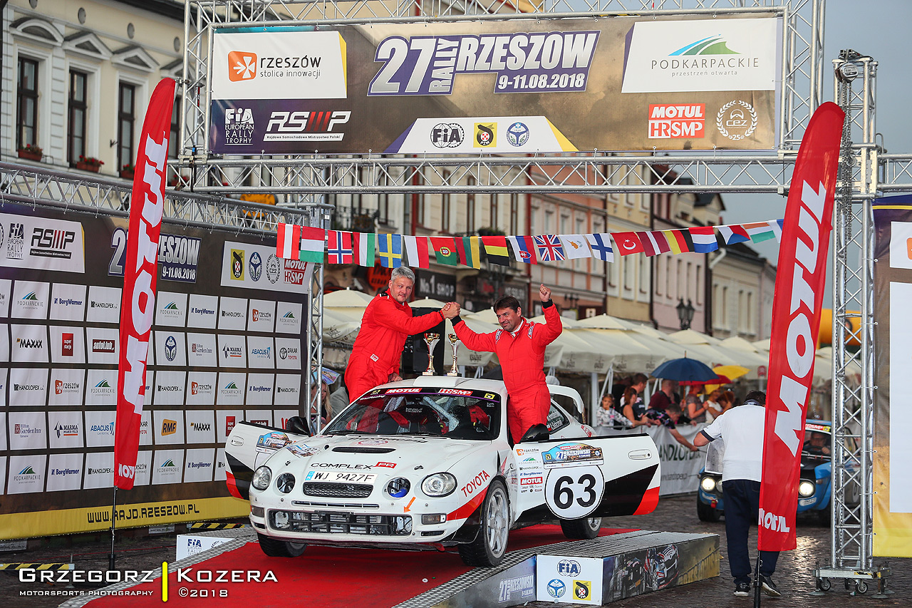 27. Rajd Rzeszowski - załoga Horodeński / Sałaciński - Toyota Celica GT-Four ST205