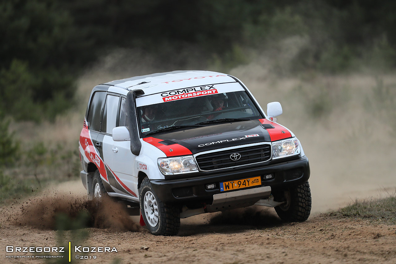 Baja Drawsko Pomorskie 2019 - załoga Horodeński / Wasik - Toyota Land Cruiser HDJ100 T2