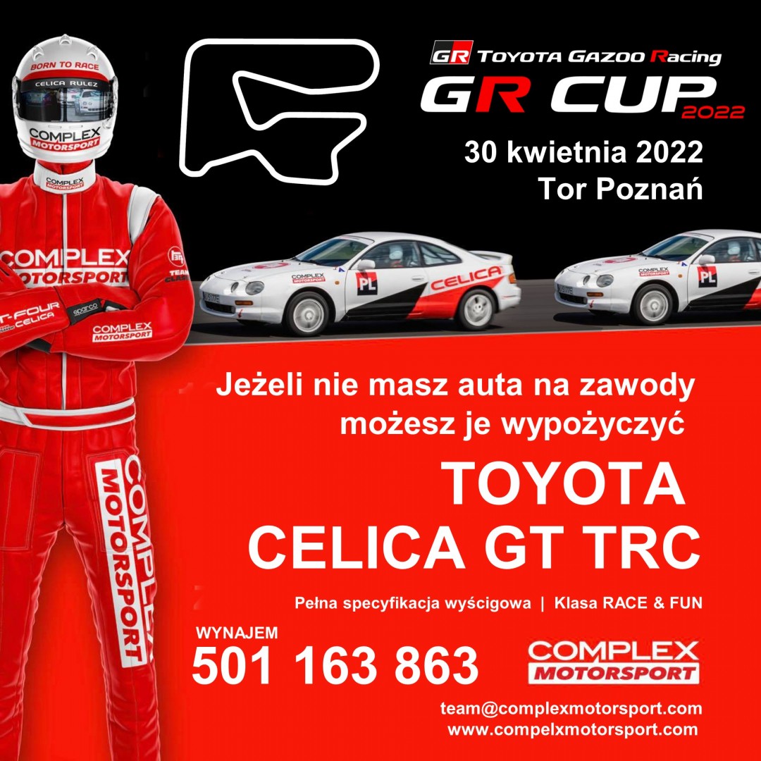 Wystartuj Toyotą Celica GT TRC w Track Day!