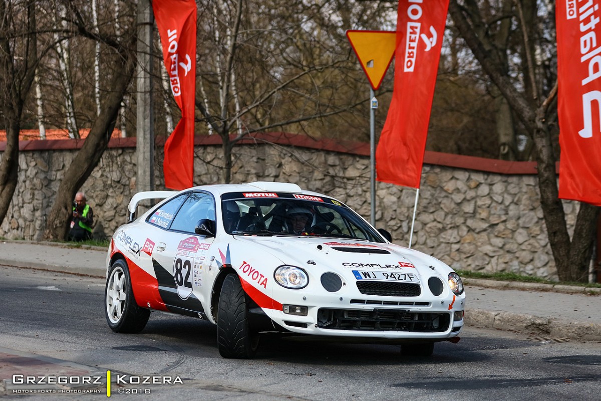 Platinum 2. Rajd Memoriał Janusza Kuliga i Mariana Bublewicza 2018 - załoga Horodeński / Sałaciński - Toyota Celica GT-Four ST205