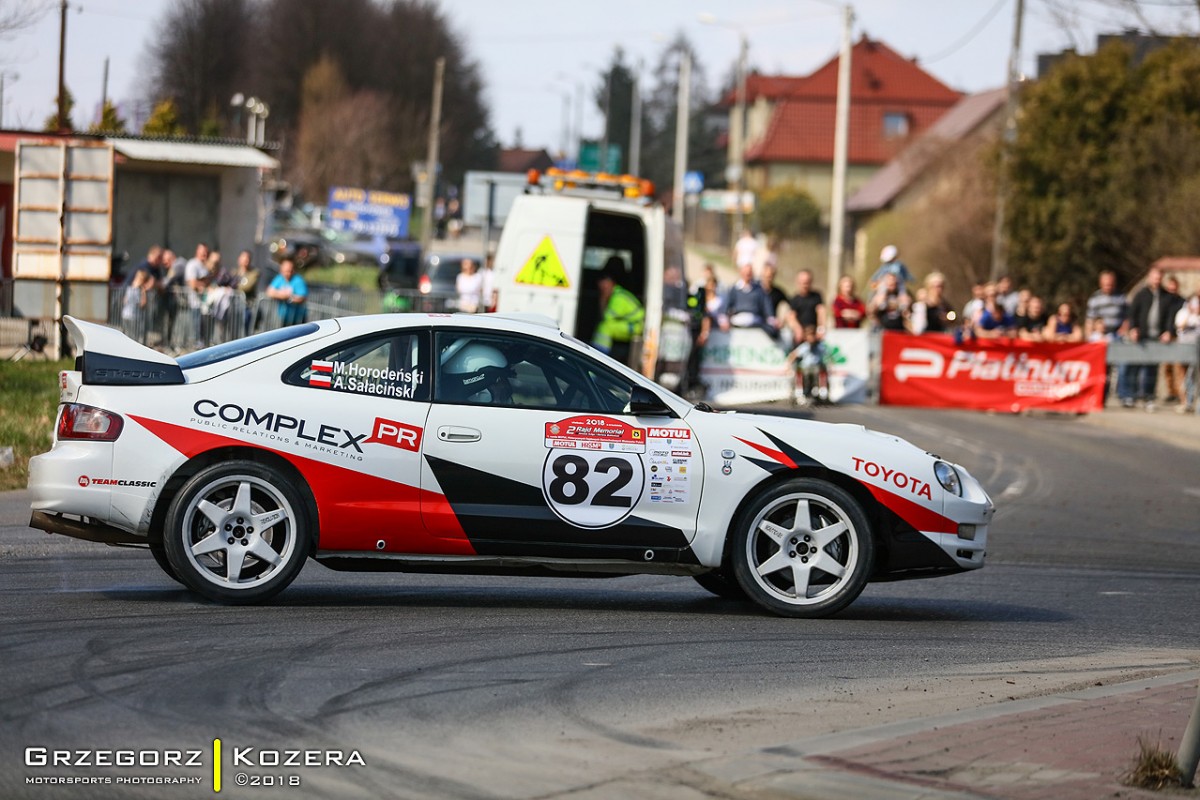 Platinum 2. Rajd Memoriał Janusza Kuliga i Mariana Bublewicza 2018 - załoga Horodeński / Sałaciński - Toyota Celica GT-Four ST205
