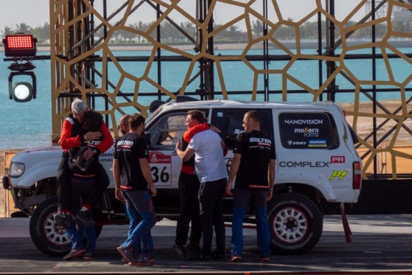 TOYOTA TEAM CLASSIC Michał Horodeński Arkadiusz Sałaciński Toyota Land Cruiser HDJ80 meta i podium Rajd Dakar Classic 2024