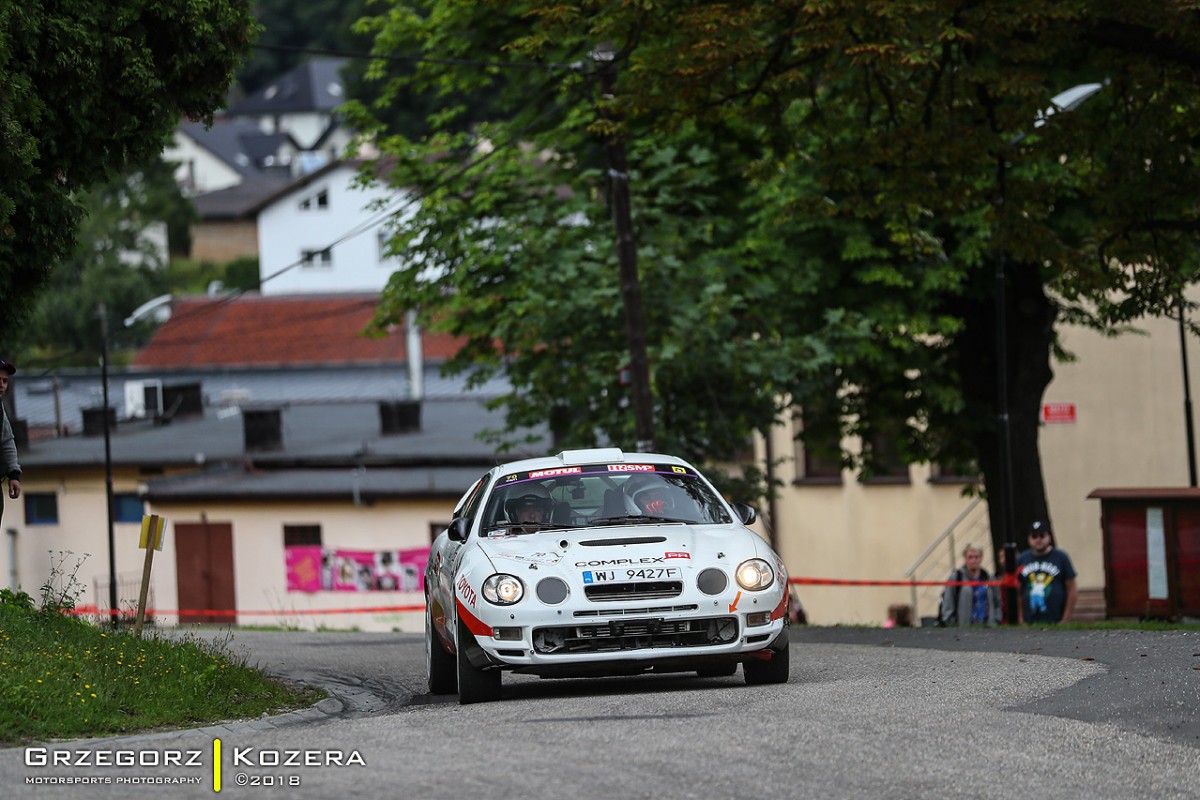 Rajd Śląska 2018 - załoga Horodeński / Sałaciński - Toyota Celica GT-Four ST205