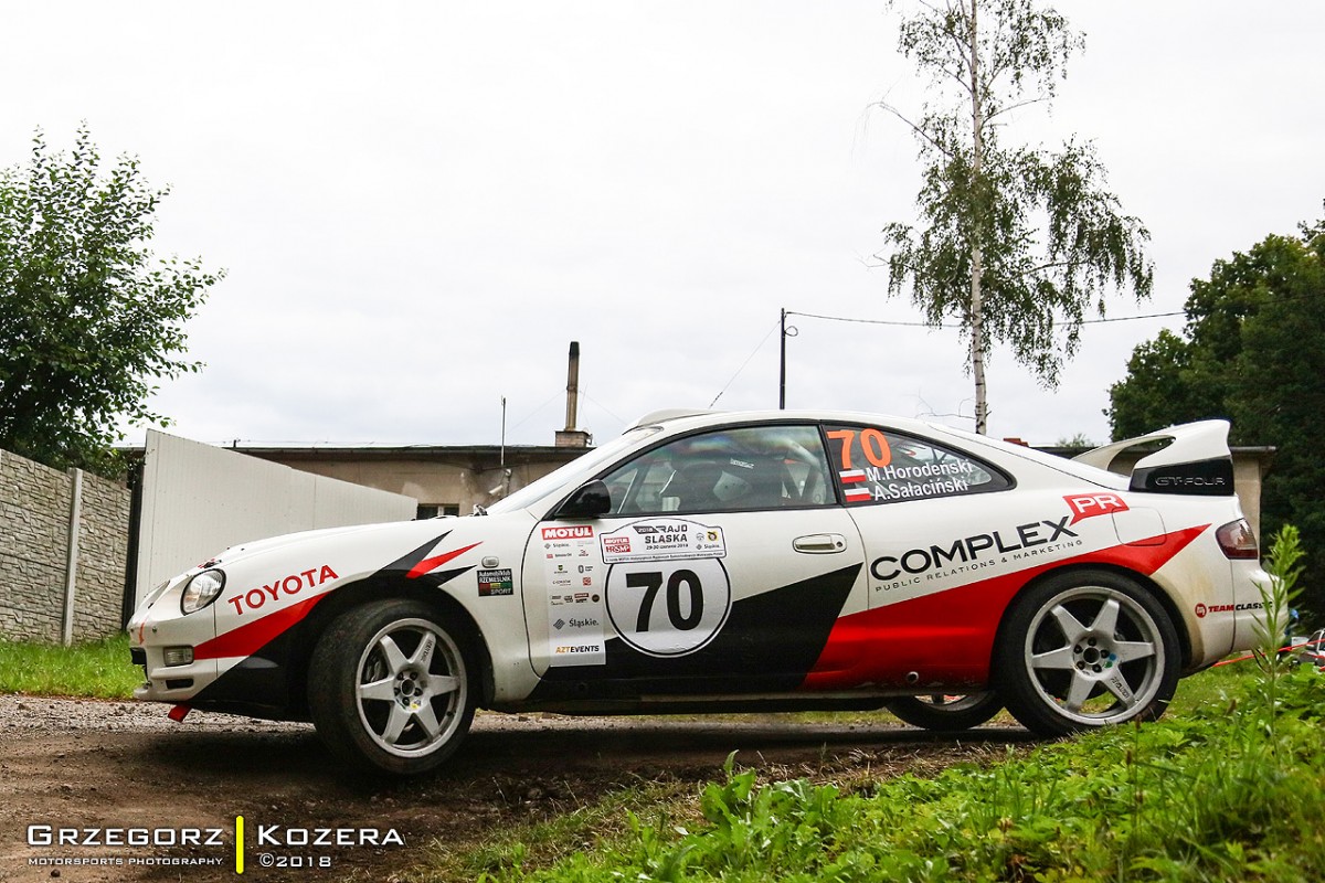 Rajd Śląska 2018 - załoga Horodeński / Sałaciński - Toyota Celica GT-Four ST205