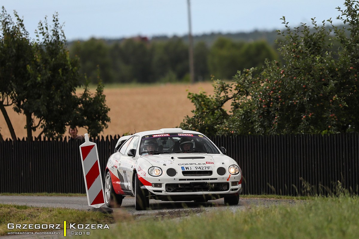 Rajd Śląska 2018 - załoga Horodeński / Sałaciński - Toyota Celica GT-Four ST205
