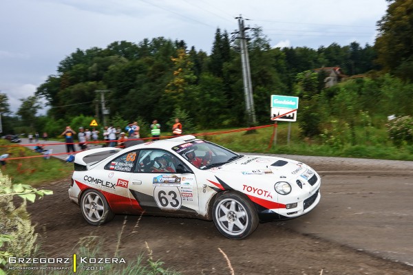 27. Rajd Rzeszowski - załoga Horodeński / Sałaciński - Toyota Celica GT-Four ST205