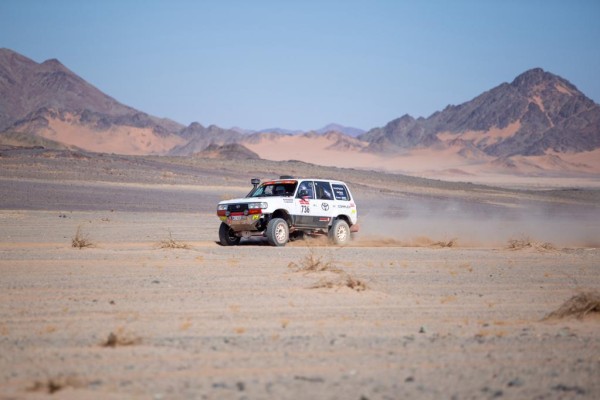 TOYOTA TEAM CLASSIC Michał Horodeński Arkadiusz Sałaciński Toyota Land Cruiser HDJ80 na Odcinku Testowym przed Rajdem Dakar Classic 2024