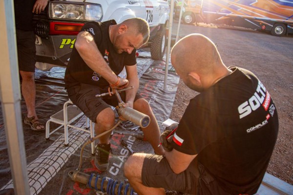 TOYOTA TEAM CLASSIC Michał Horodeński Arkadiusz Sałaciński Toyota Land Cruiser HDJ80 na Odcinku Testowym przed Rajdem Dakar Classic 2024