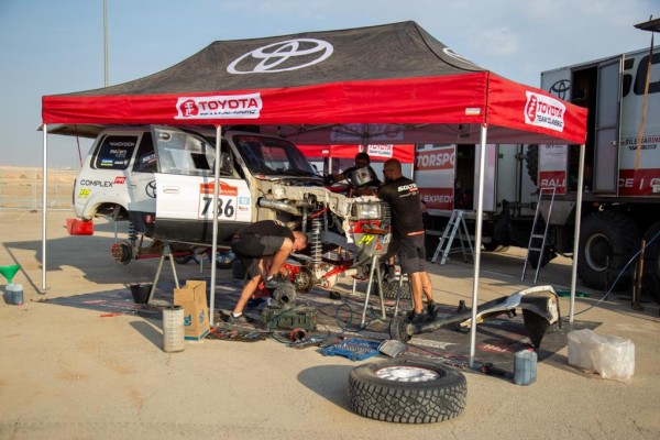 TOYOTA TEAM CLASSIC Michał Horodeński Arkadiusz Sałaciński Toyota Land Cruiser HDJ80 6. Etap 48H Chrono Rajd Dakar Classic 2024