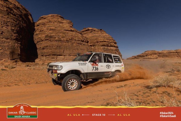 TOYOTA TEAM CLASSIC Michał Horodeński Arkadiusz Sałaciński Toyota Land Cruiser HDJ80 11. Etap Rajd Dakar Classic 2024