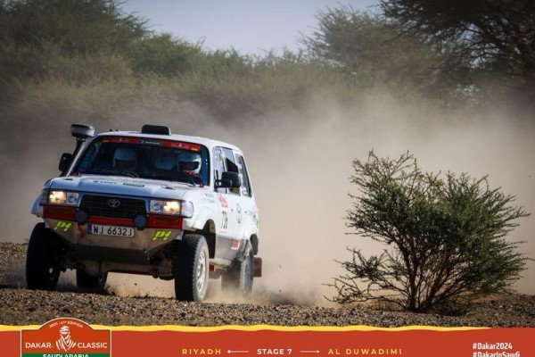 TOYOTA TEAM CLASSIC Michał Horodeński Arkadiusz Sałaciński Toyota Land Cruiser HDJ80 8. Etap Rajd Dakar Classic 2024
