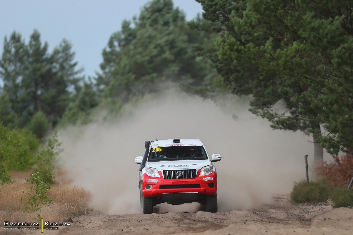 Baja Szczecinek 2020 - załoga Horodeński / Sałaciński - Toyota Land Cruiser KDJ155 T2