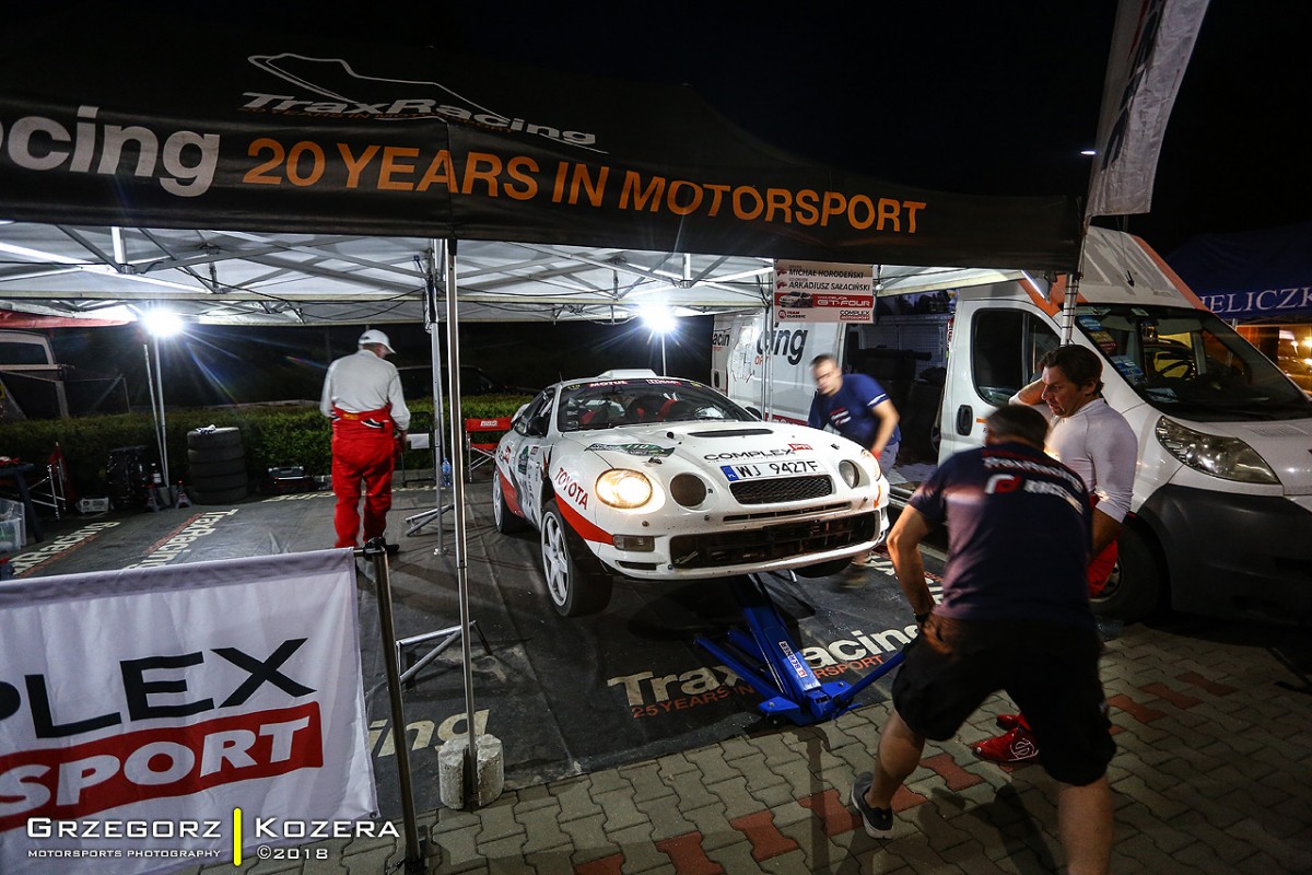Rajd Nadwiślański 2018 - załoga Horodeński / Sałaciński - Toyota Celica GT-Four ST205