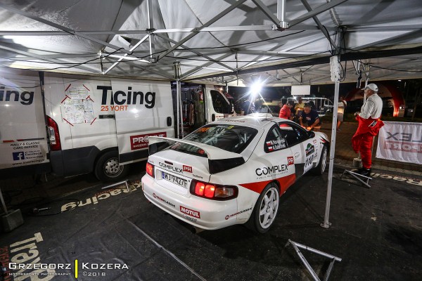 Rajd Nadwiślański 2018 - załoga Horodeński / Sałaciński - Toyota Celica GT-Four ST205