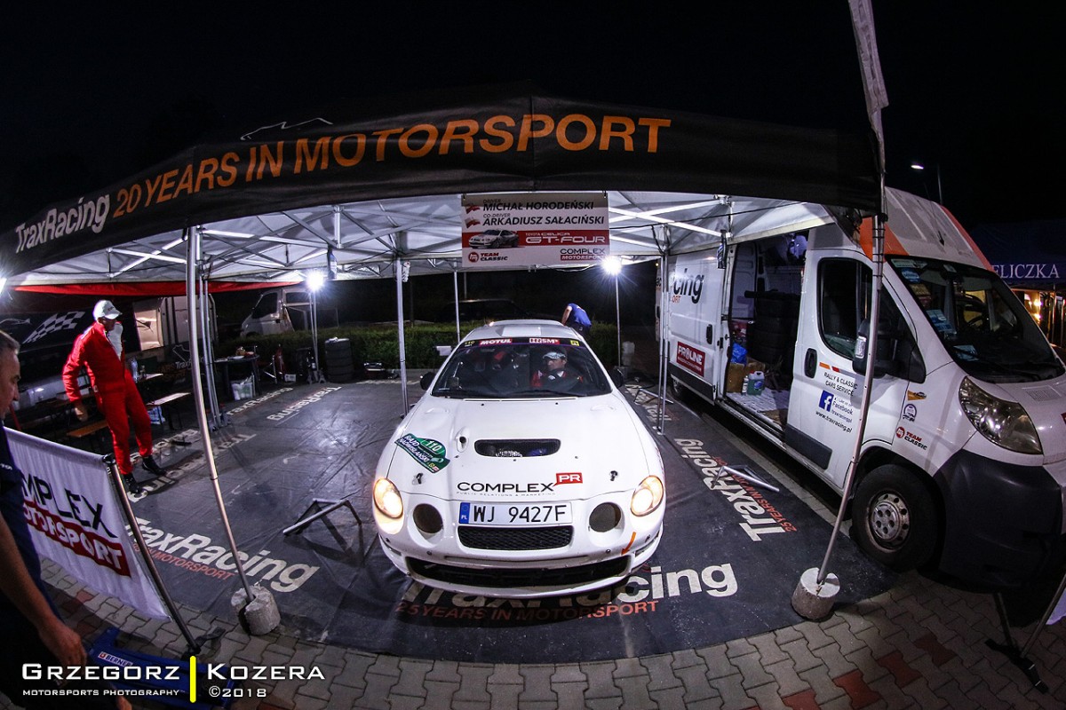 Rajd Nadwiślański 2018 - załoga Horodeński / Sałaciński - Toyota Celica GT-Four ST205