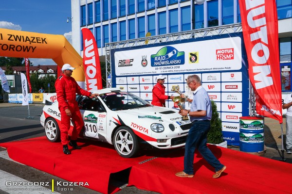 Rajd Nadwiślański 2018 - załoga Horodeński / Sałaciński - Toyota Celica GT-Four ST205