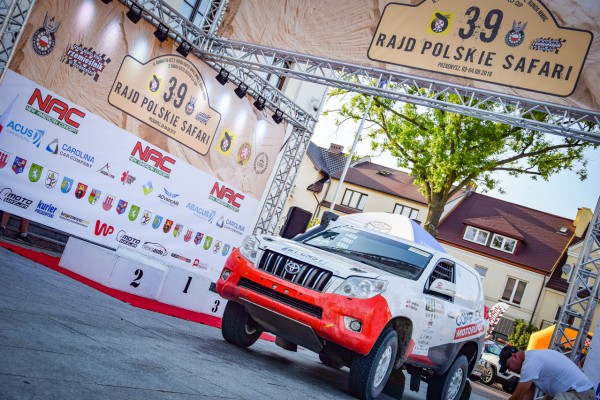 39. Rajd Polskie Safari 2019 - załoga Horodeński / Sałaciński - Toyota Land Cruiser KDJ155 T2