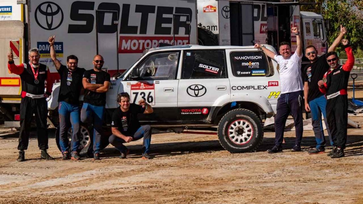 6. Michał Horodeński Arkadiusz Sałaciński Toyota Land Cruiser HDJ80 Solter Motorsport Rajd Dakar Classic 2024 Fot. TOYOTA TEAM CLASSIC